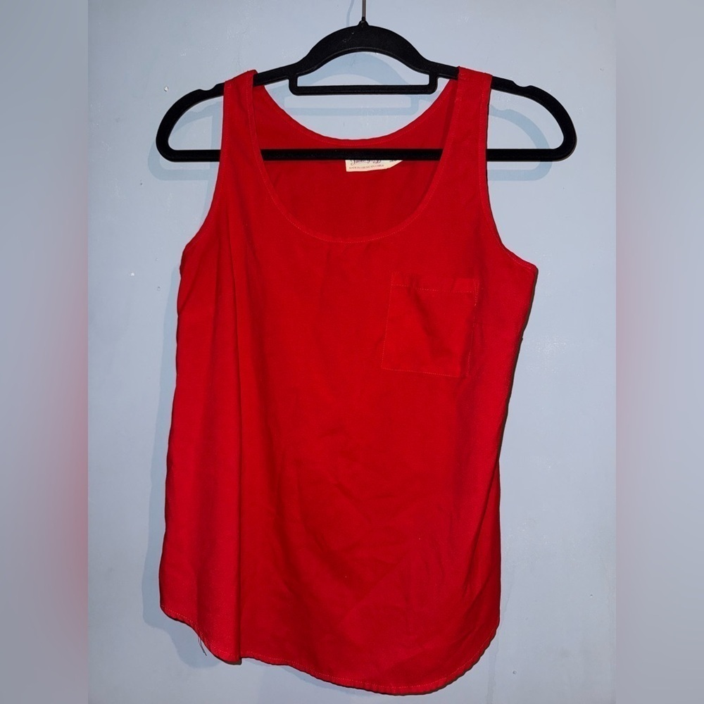 Faded Glory Vibrant Red Tank Top